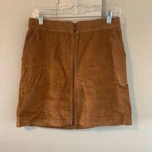 Corduroy mini skirt